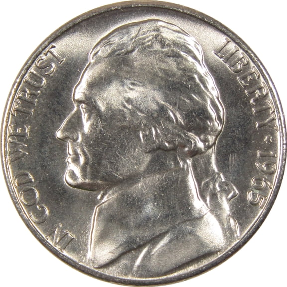 1965 SMS Jefferson Nickel Uncirculated 5c Coin