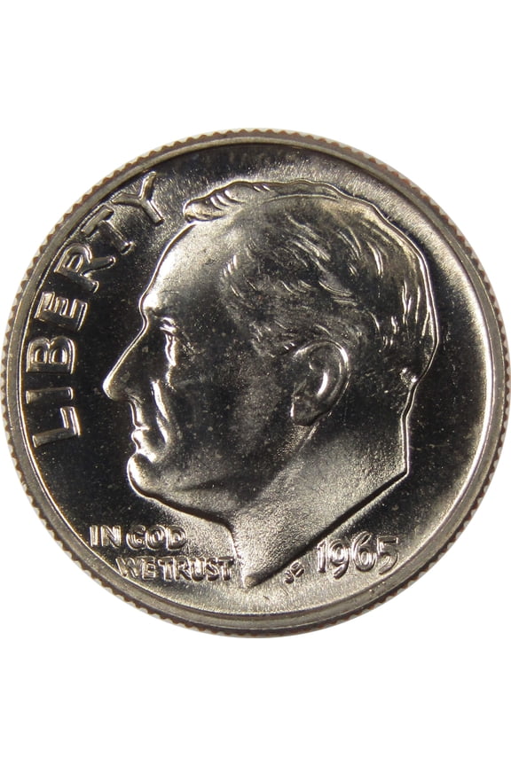 1965 SMS Roosevelt Dime Uncirculated Clad 10c Coin
