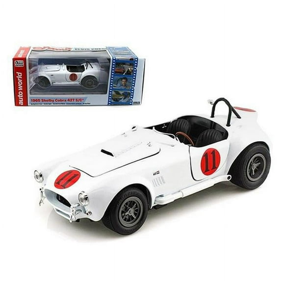1965 Shelby Cobra 427 S/C #11 \Spinout\ Movie Elvis Presley Limited to 2500pc Worldwide 1/18 Diecast Model Car by Autoworld