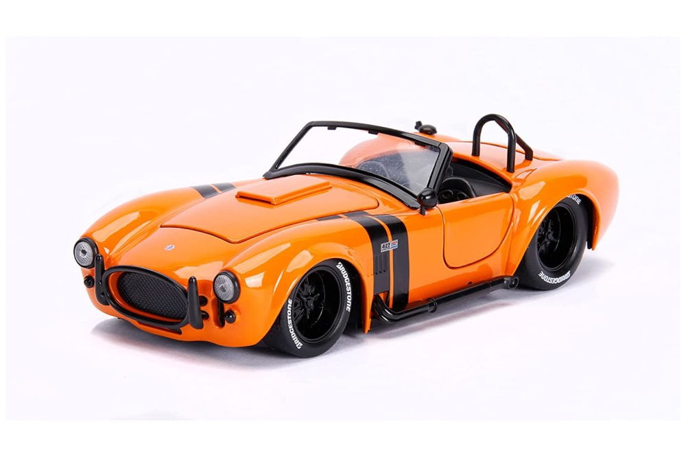1965 Shelby Cobra 427 S/C Convertible, Orange - Jada Toys 30531 - 1/24 Scale Diecast Model Car