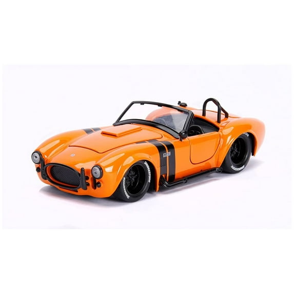 1965 Shelby Cobra 427 S/C Convertible, Orange - Jada Toys 30531 - 1/24 Scale Diecast Model Car