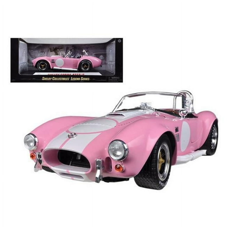 1965 Shelby Cobra 427 S & C Pink with Printed Carroll Shelby