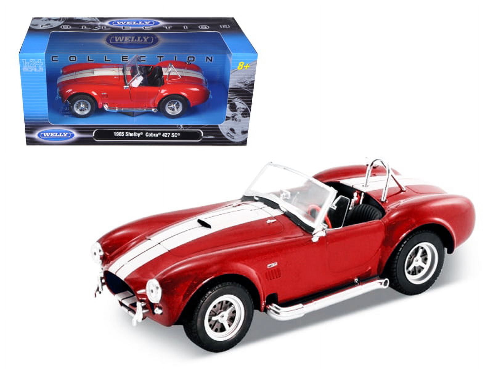 1965 Shelby Cobra 427 S/C Red 1/24 Diecast Car Model by