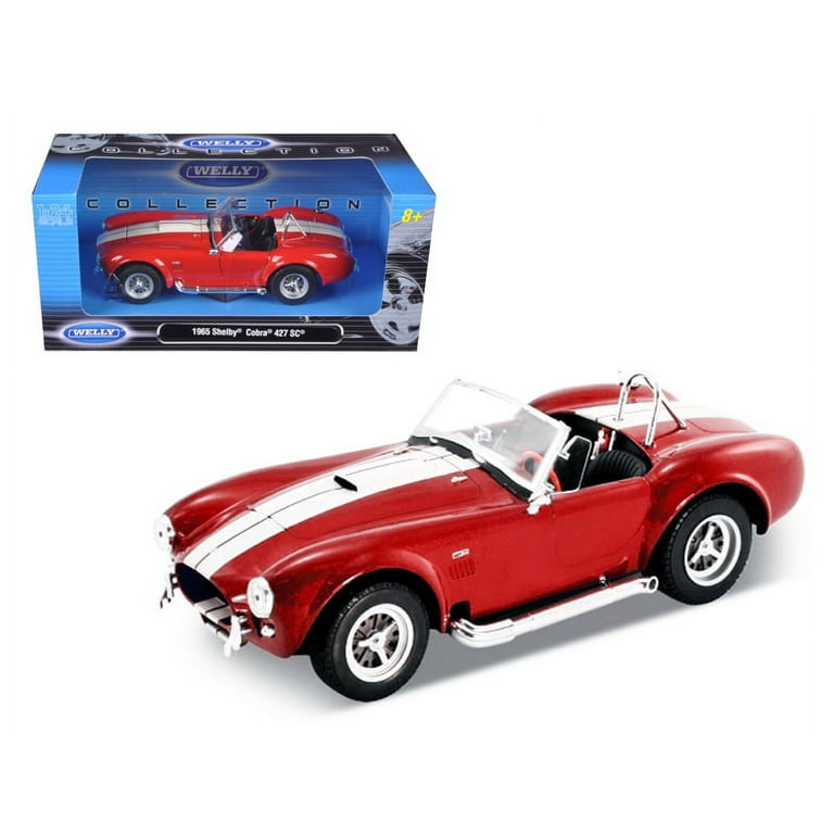 1965 Shelby Cobra 427 S/C Red 1/24 Diecast Car Model by