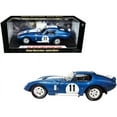 thumbnail image 1 of 1965 Shelby Cobra Daytona Coupe #11 Blue Metallic with White Stripes 1/18 Diecast Model Car by Shelby Collectibles, 1 of 1