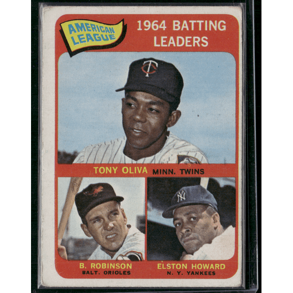 1965 Topps Brooks Robinson Tony Oliva Elston Howard #1 Wrinkles Baseball Card