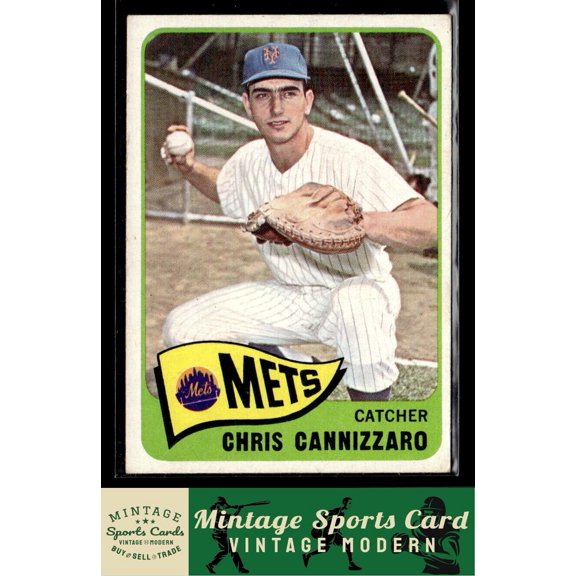 1965 Topps Chris Cannizzaro New York Mets #61 MLB Baseball Trading Card
