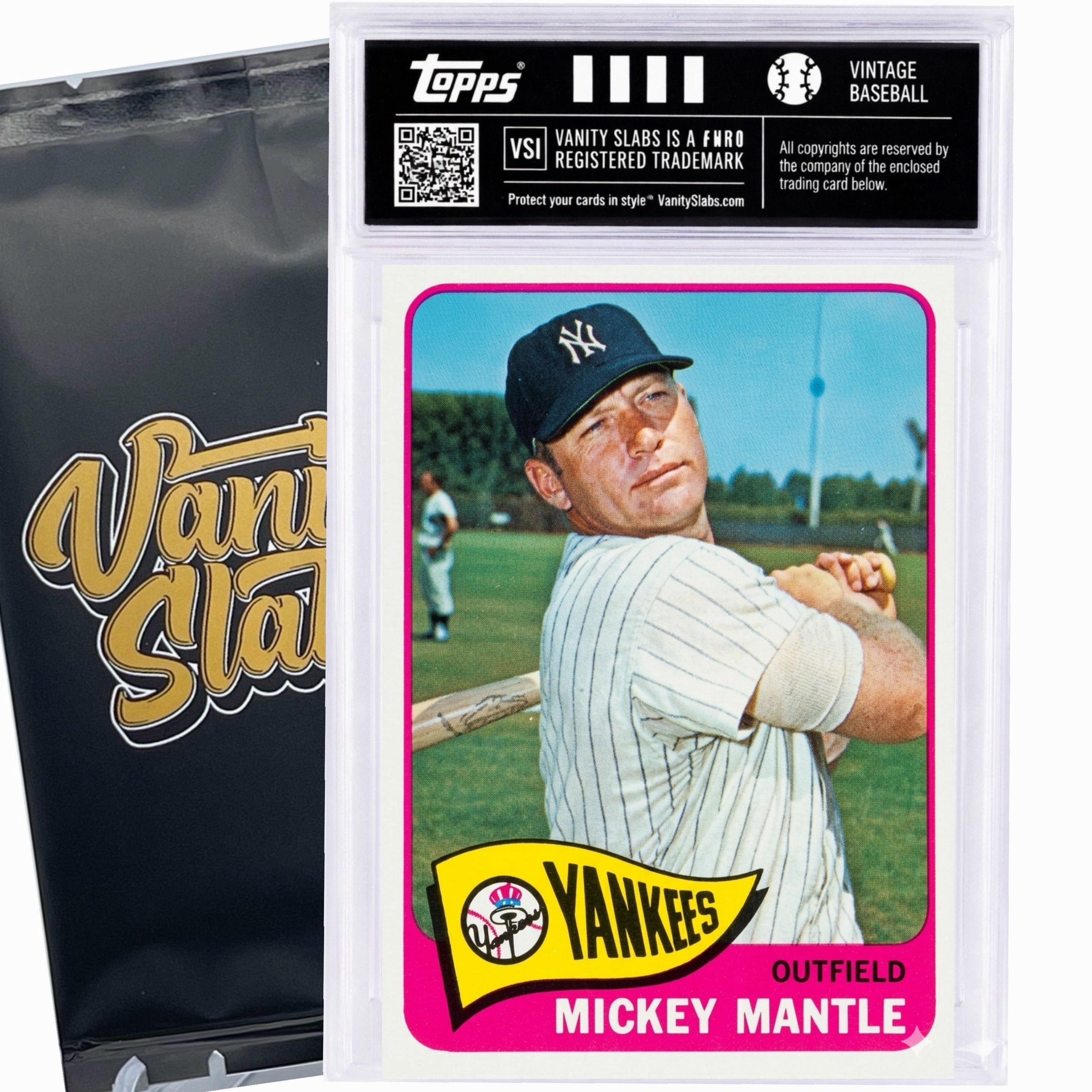 rare baseball cards topps 1965 Topps Vintage Baseball Mystery Slab ⚾ Random Card Encapsulated
