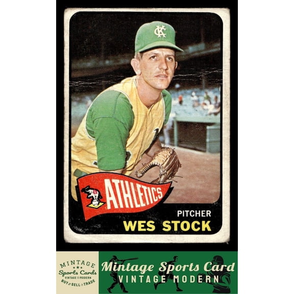 1965 Topps Wes Stock #117 Kansas City Athletics Baseball Card