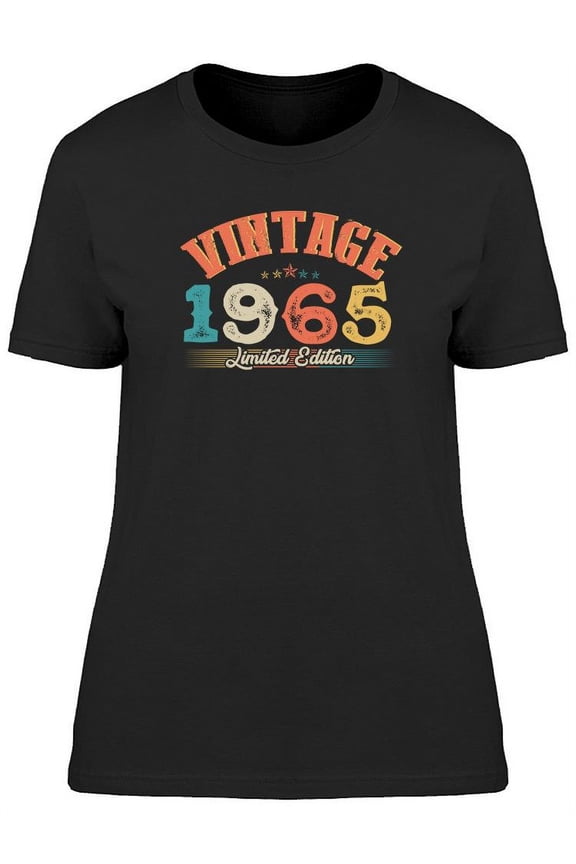 1965 Vintage Graphic T-Shirt Women -Image by Shutterstock, Female Large