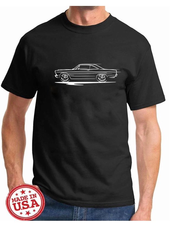 1966 1967 Ford Fairlane Hardtop Redline Design Tshirt NEW FREE SHIP