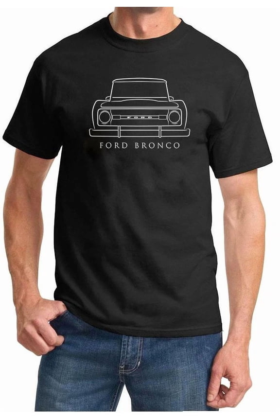 1966-77 Ford Bronco 4x4 Classic Front End Design Tshirt NEW