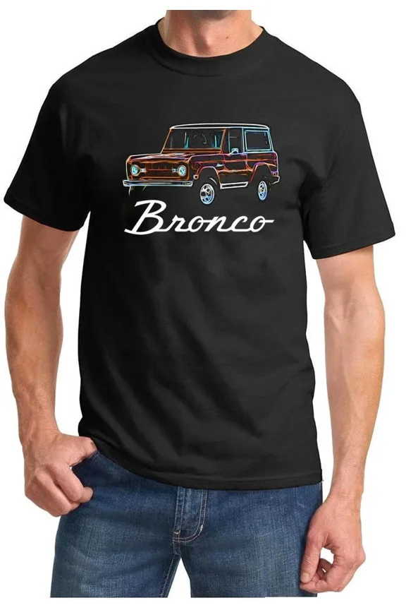 1966-77 Ford Bronco Truck Neon Design Tshirt NEW FREE SHIP