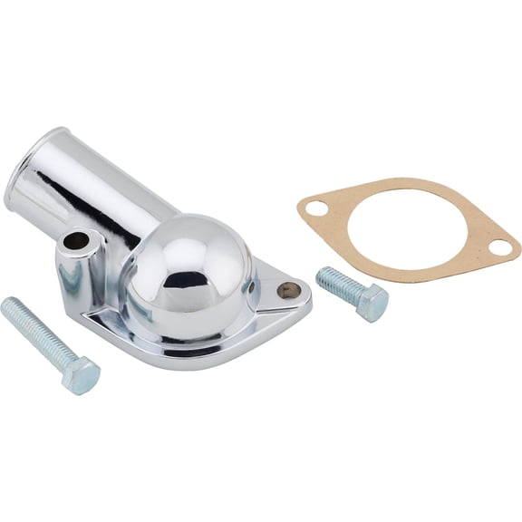 1966-86 Chevy Chrome Water Neck, Gasket-Sealed Style