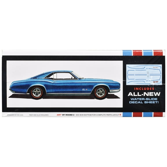1966 Buick Riviera GS (Skill 2) 1/25 Plastic Model Kit by AMT