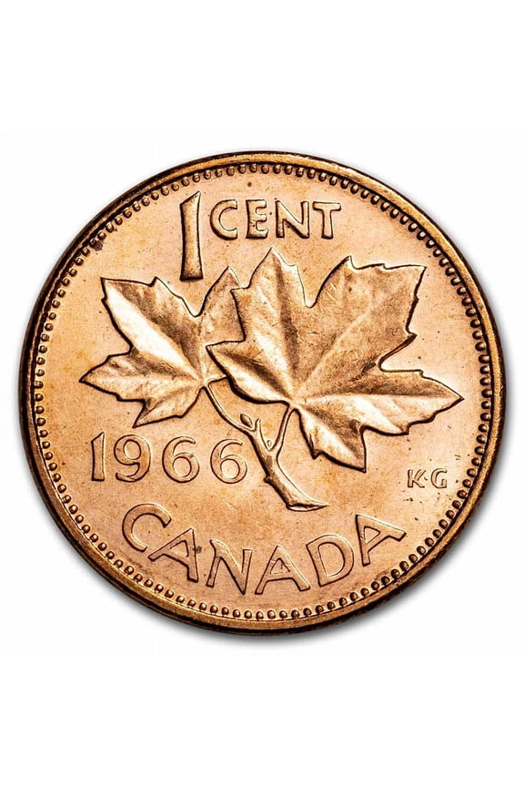 1966 Canada Copper Cent BU/Prooflike