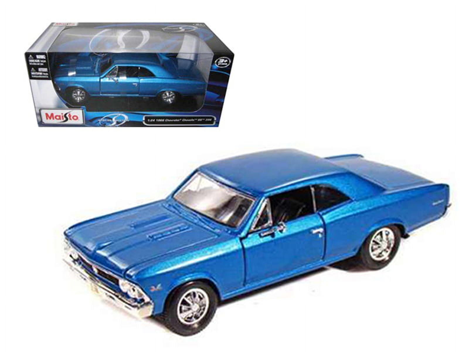 1966 Chevrolet Chevelle SS 396 Blue 1/24 Diecast Model Car by Maisto