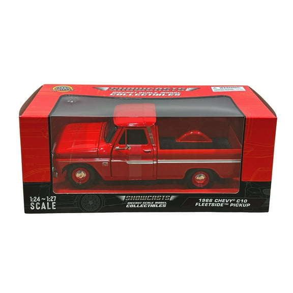 1966 Chevy C10 Fleetside Pickup, Red - Showcasts 77355R - 1/24 Scale Diecast Model Car
