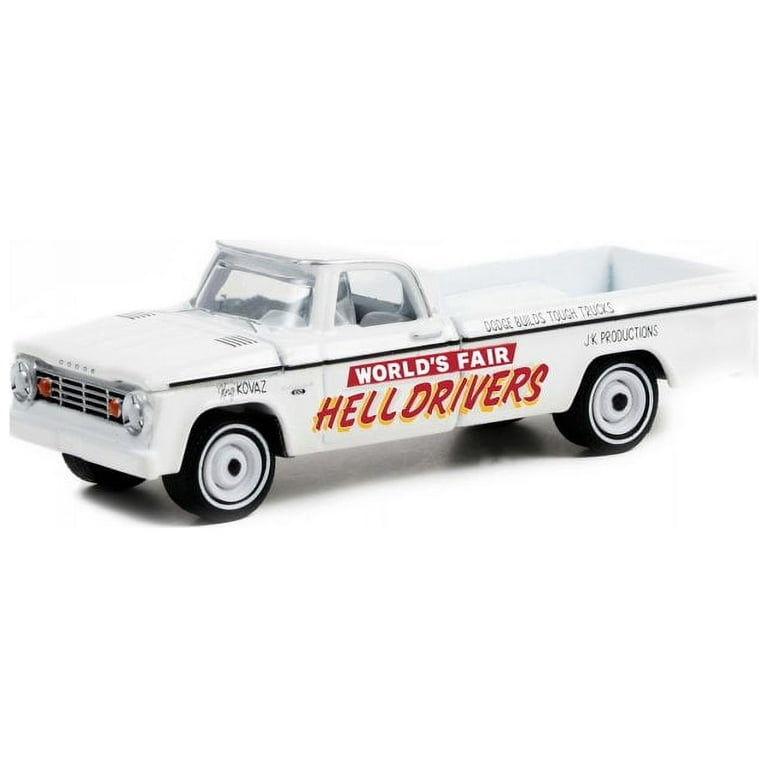 1966 Dodge D-100 Pickup Truck, White - Greenlight 30331/48