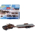 thumbnail image 1 of 1966 FORD BRONCO BROWN & OPEN TRAILER 1/64 BY JOHNNY LIGHTNING JLSP301 B, 1 of 2