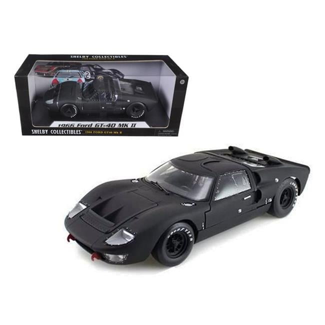1966 Ford GT-40 GT40 MK 2 Matt Black 1/18 Diecast Car Model