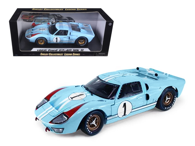 1966 Ford GT40 Mk II ミニカー 1/18 1966 Ford GT40 MK II Shelby Collectibles 1:18 Scale Blue