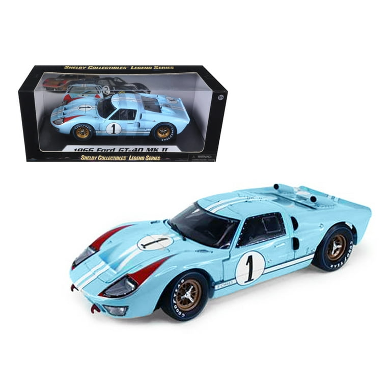 シェルビーコレクティブルズ1:181966フォード GT40 MKII ホワイト Amazon.com: 1966 Ford GT-40 MK 2#98 White 1/18 by Shelby