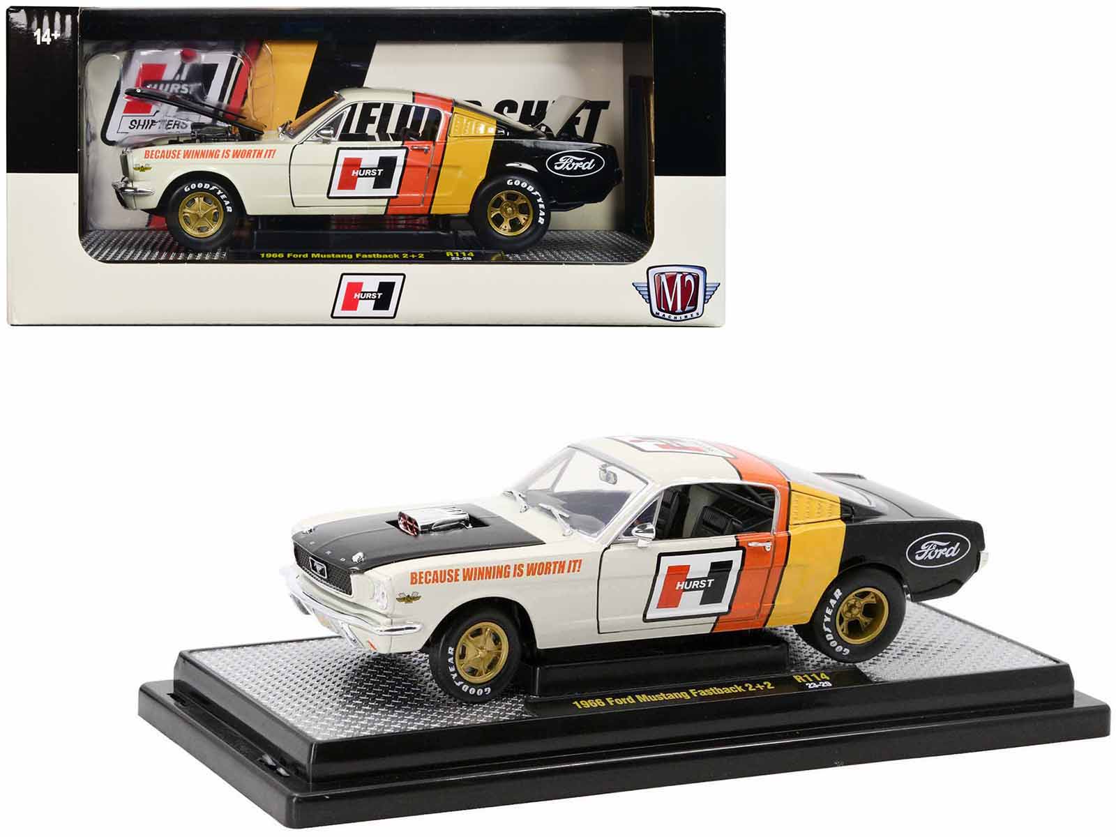 ●M2 Machines 1966 Ford Mustang チェイス New M2 Machines CHASE 1966 Shelby GT350 Ford Mustang 1:24