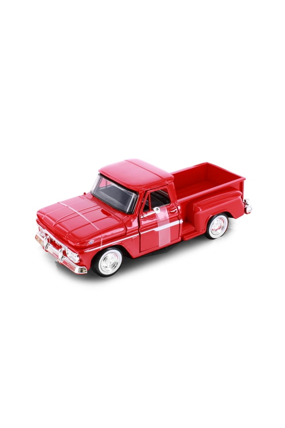 1966 GMC C1000 Fenderside Pickup Truck, Red - Showcasts 71379R - 1/24 Scale Diecast Model Car