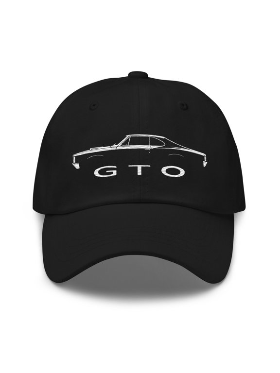1966 GTO Dad hat for American Classic Car Enthusiats Gear Heads Automotive Cap (Black)