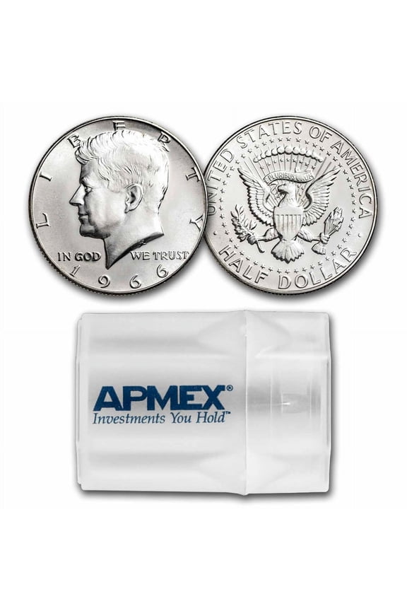 1966 Kennedy Half Dollar Roll (SMS Coins)