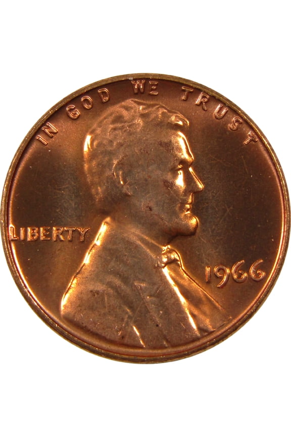 1966 SMS Lincoln Memorial Cent Uncirculated Penny 1c Coin