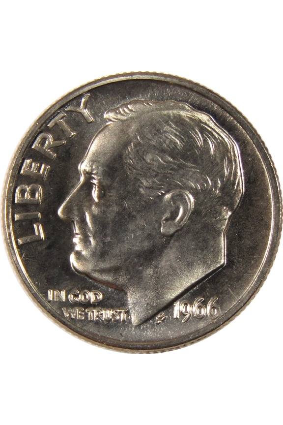 1966 SMS Roosevelt Dime Uncirculated Clad 10c Coin