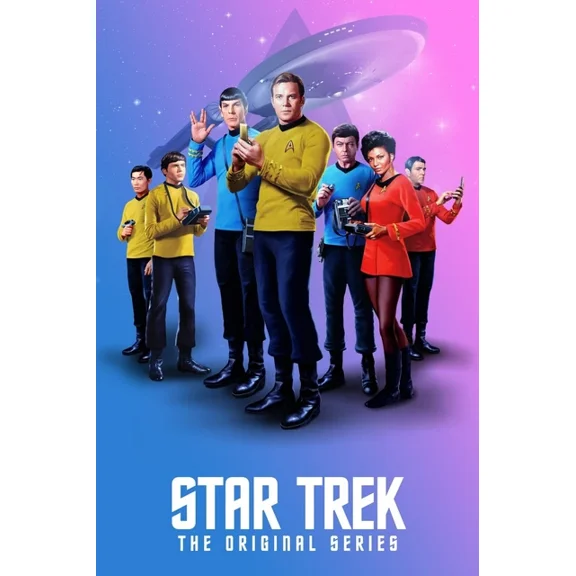 1966 Star Trek Movie Poster William Shatner Leonard Nimoy Kirk Spock UNFRAMED PAPER POSTER