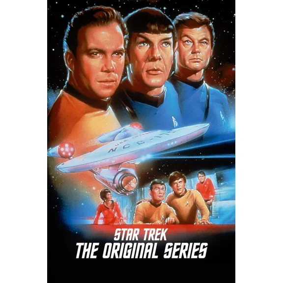 1966 Star Trek Movie Poster William Shatner Leonard Nimoy Kirk Spock UNFRAMED PAPER POSTER