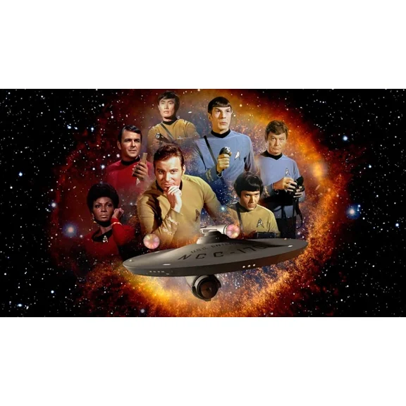 1966 Star Trek Movie Poster William Shatner Leonard Nimoy Kirk Spock UNFRAMED PAPER POSTER