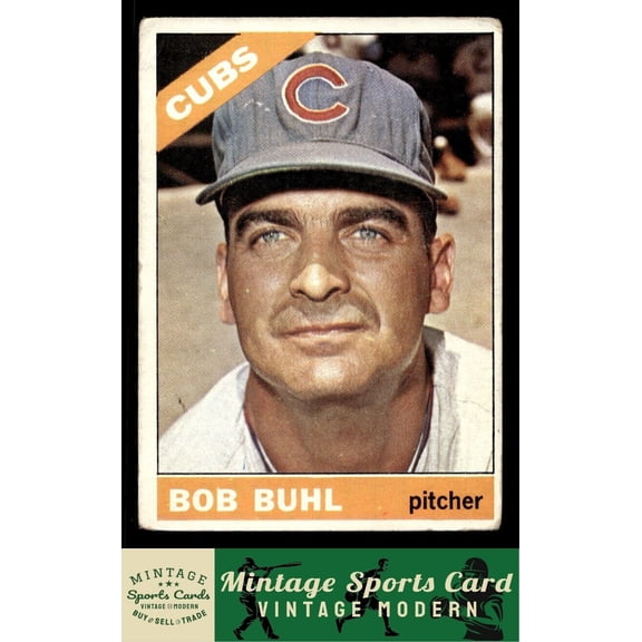 1966 Topps Bob Buhl Chicago Cubs #185 GD/GD+ Baseball Card