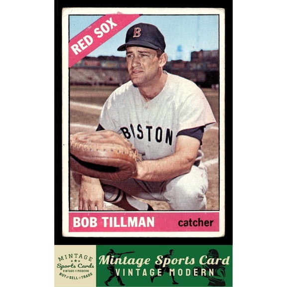 1966 Topps Bob Tillman Boston Red Sox #178 UER Baseball Card