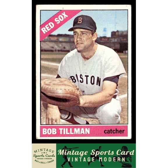 1966 Topps Bob Tillman #178 Boston Red Sox Baseball Card