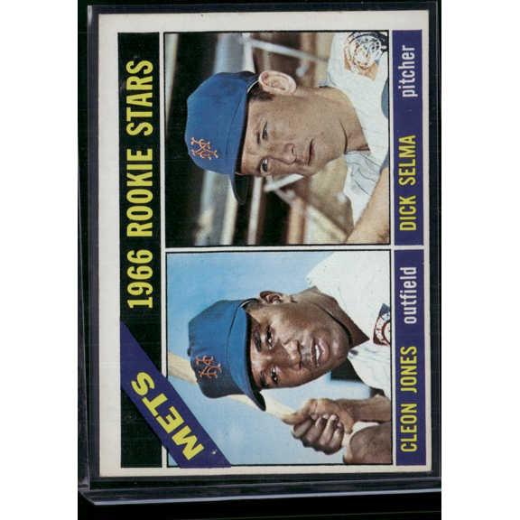 1966 Topps CLEON JONES/DICK SELMA #67 METS ROOKIE STARS