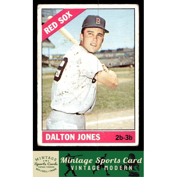 1966 Topps Dalton Jones #317 Boston Red Sox Baseball Card