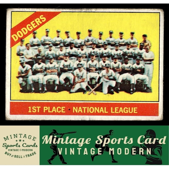 1966 Topps Los Angeles Dodgers TC #238