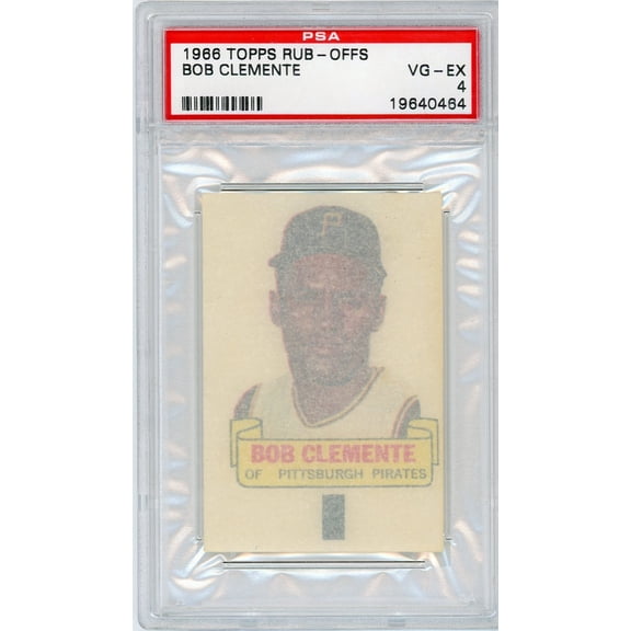 1966 Topps Rub-Offs Bob Clemente PSA 4