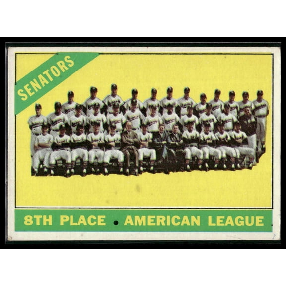 1966 Topps Washington Senators Team #194