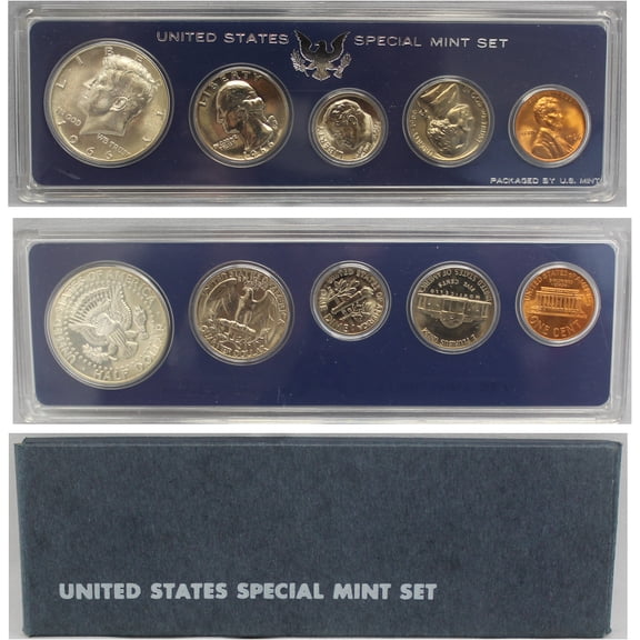 1966 U.S. Special Mint Set  5 Coins  Satin Finish Collector Set