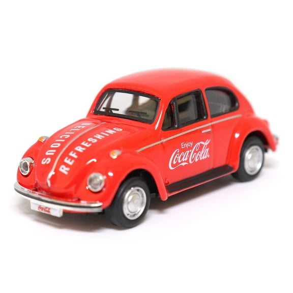 1966 Volkswagen Beetle Coca-Cola Red 1/72 Diecast Model Car by Motorcity Classics 472005