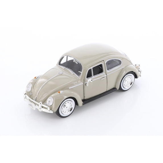 1966 Volkswagen Classic Beetle, Beige/Tan - Showcasts 73223D - 1/24 Scale Diecast Model Car