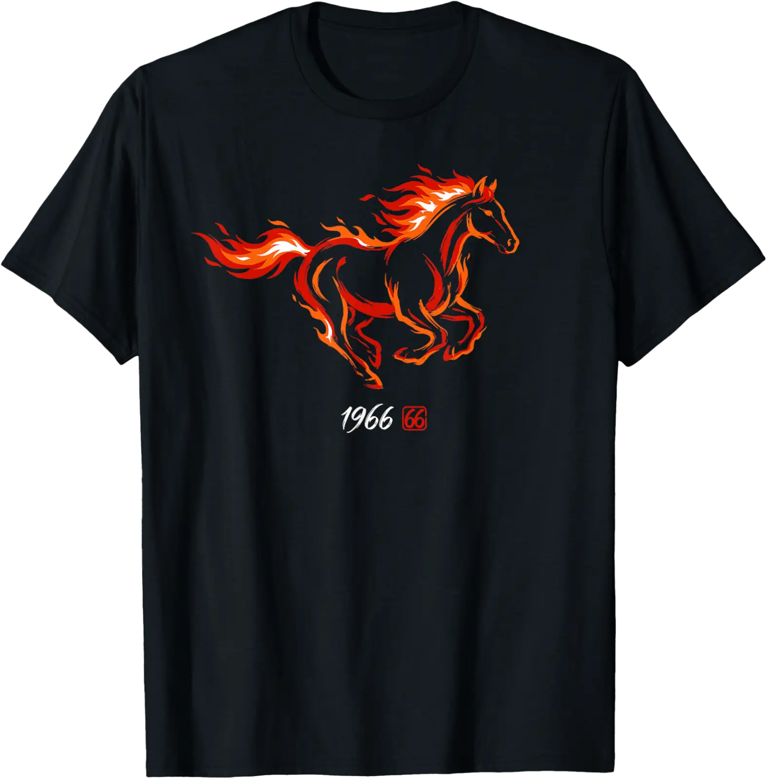 1966 Year Of The Fire Horse 60Th Birthday Japanese Art T-Shirt Unisex ...
