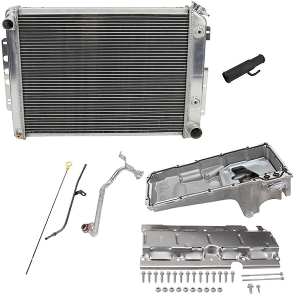 1967-69 Camaro LS Swap Radiator w/Chevrolet Performance Oil Pan