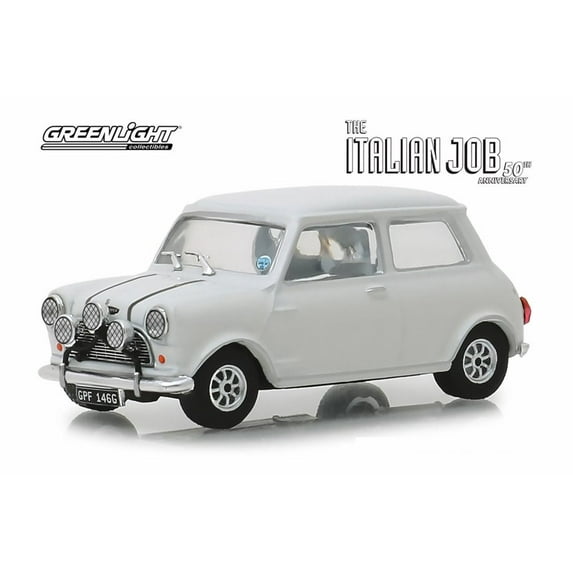1967 Austin Mini Cooper S 1275 MKI, The Italian Job (1969) - Greenlight 86551 - 1/43 scale Diecast Model Toy Car